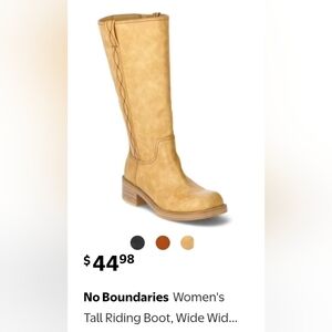 No Boundaries Tan Heeled Boots